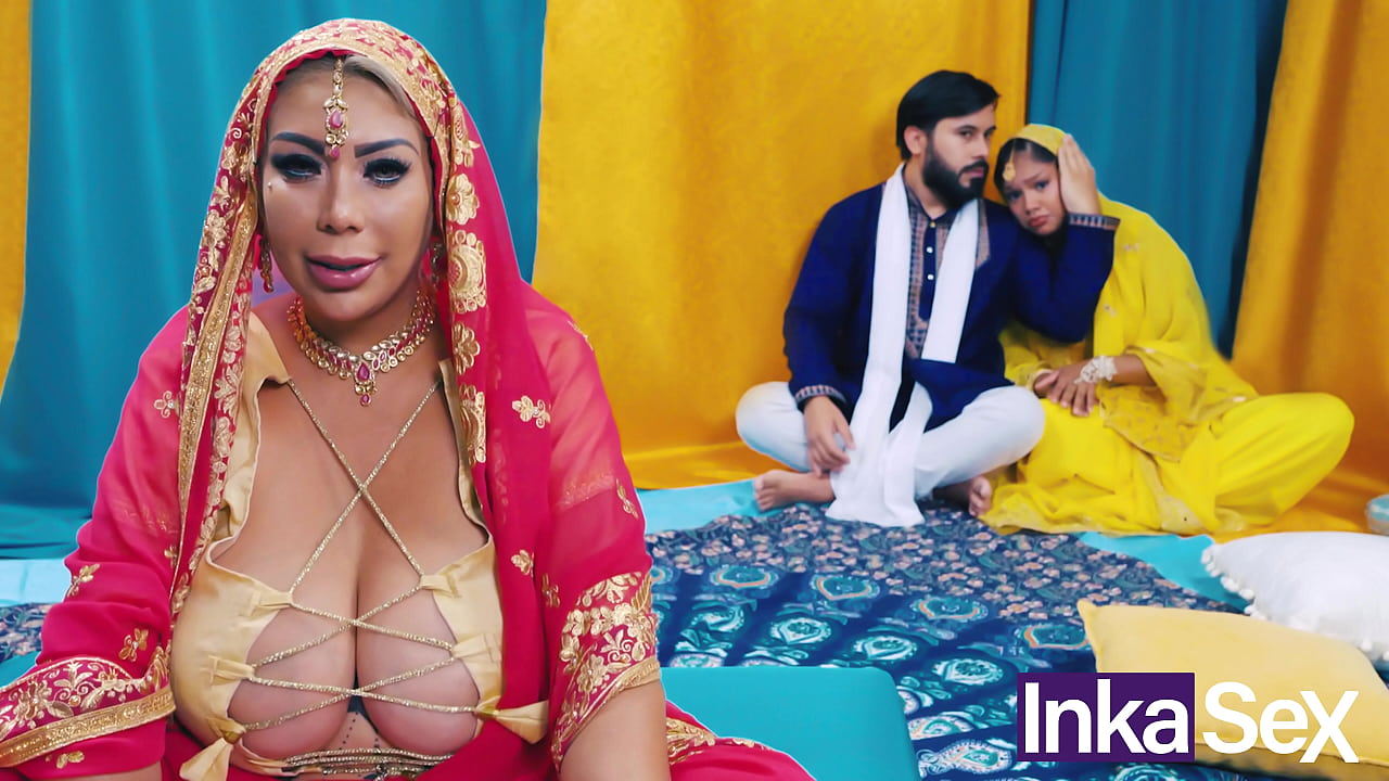 qorno com Busty Indian Stepmother Fucks Her daughter Husband and Gets Her Pussy Filled with Cum