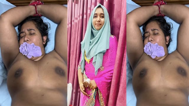 Hijabi Bhabhi Bondage Hand Fucking Viral mms