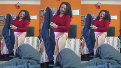 mom changing cloths with step son new desi video