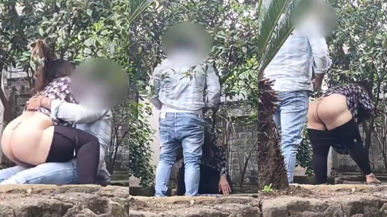 Big Ass Indian Aunty Risky Sex with Secret bf in public park viral mms