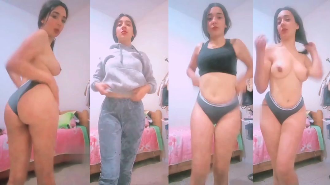 Beautiful Muslim Teen Girl Undress Nude Tease Selfie Video for Bf