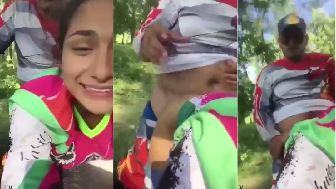 Beautiful muslim college girl outdoor sex with her boyfriend in park viral mms video