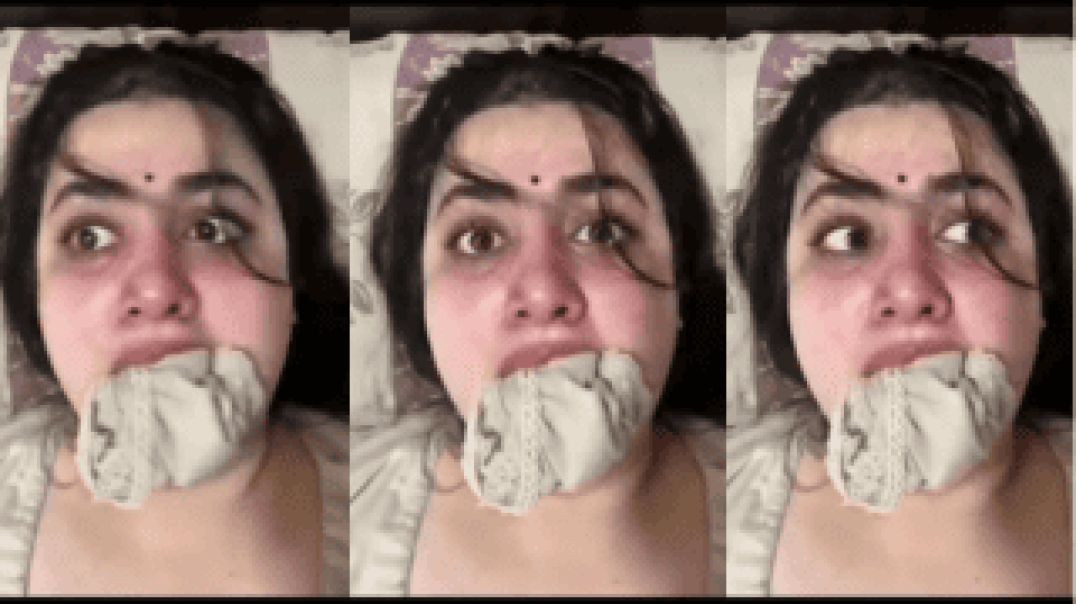 Horny Crying Muslim Woman With Panties in Mouth and Fucking Instagram Viral Video