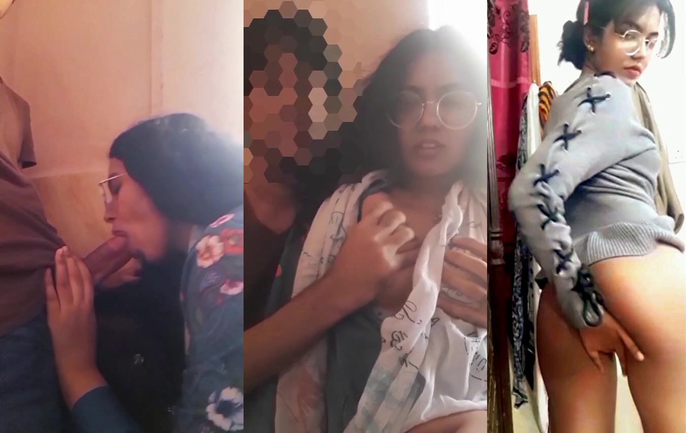 Muslim Sexy Nerdy College Girl Give Deepthroat Blowjob to Classmate MMS
