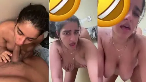 Sexy Punjabi kudi hot blowjob & hard doggy fuck with lover viral mms