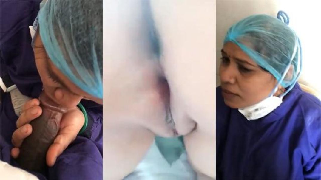 Desi Muslim Nurse Mom Giving Blowjob To Young Doctor Fucking in Hospital Viral MMS
