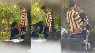 Desi College Lovers Outdoor Blowjob Secretly Captured Viral MMS 2026