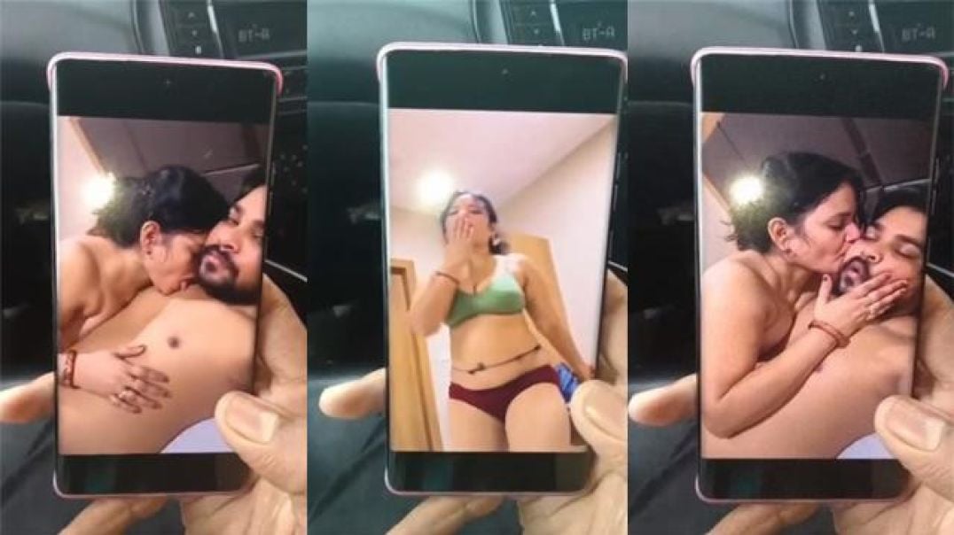 Desi Horny Mom Sex with Son Teacher and Show Gay Cuckold Husband on Video Call Viral Sex MMS