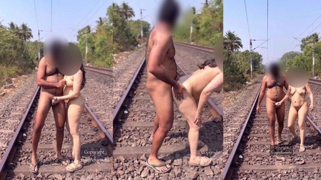 Desi Horny Couple Outdoor Full Nude Sex in Jungle on Railway Tracks Trending Viral MMS