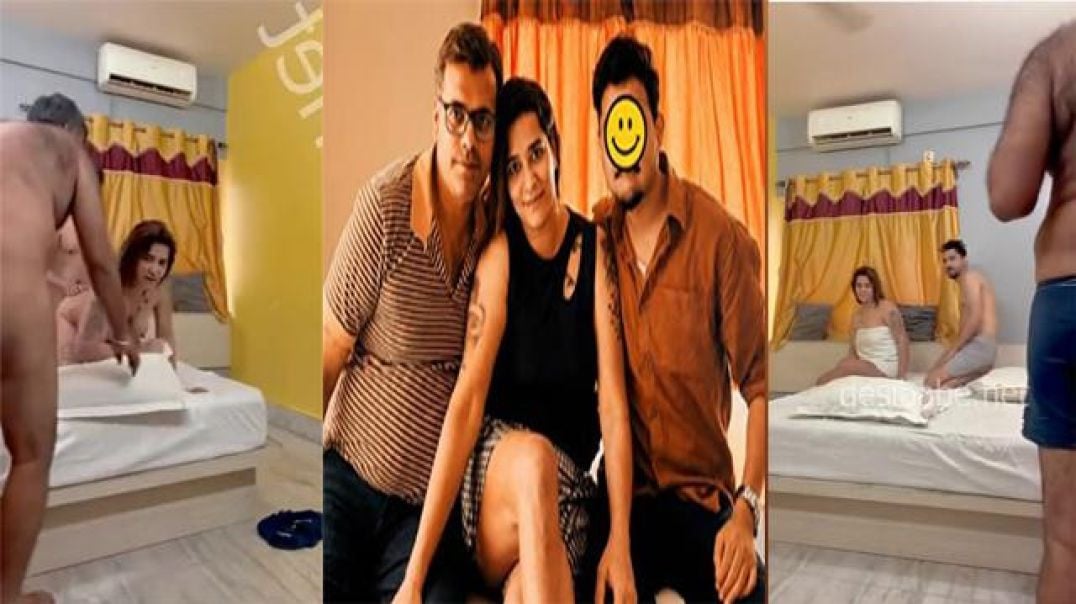 Desi Rich Mom & Dad With Son Young Teacher Threesome Ass and Pussy Fucking Viral Sex MMS