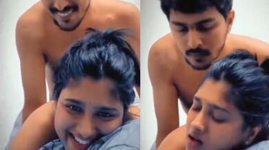 Desi cute smile karti bhabhi ki doggy style chut aur gaand chudai lover ke saath