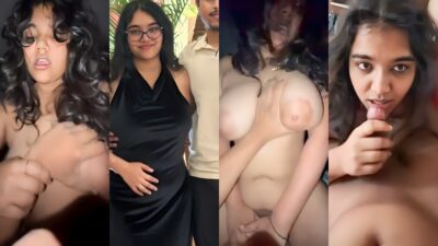 Sexy Big Boobs Bombay Baddie Blowjob Fucking Moaning with BF MMS