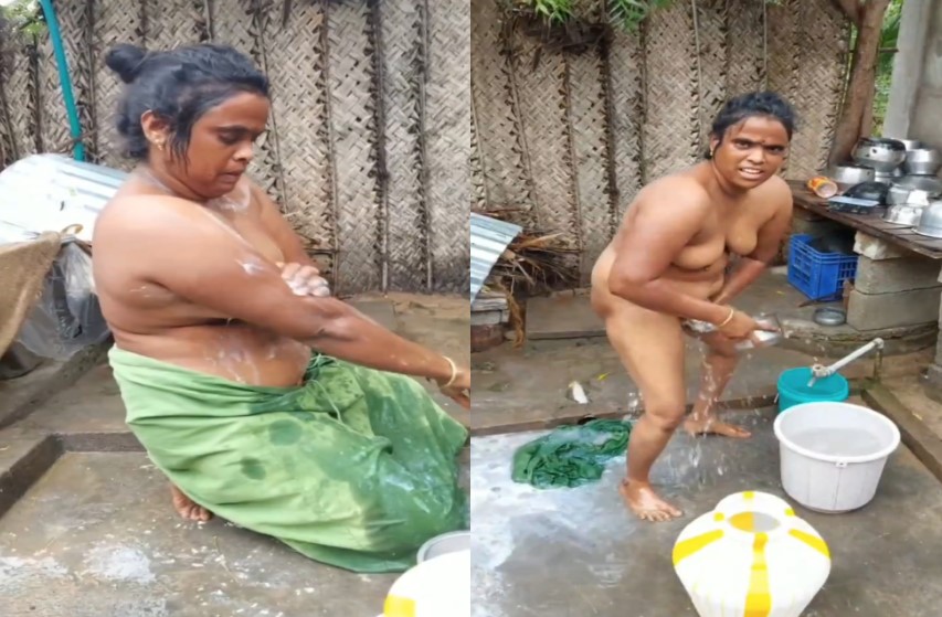 Tamil Mallu Village Aunty Nude Bathing MMS Uncensored Version