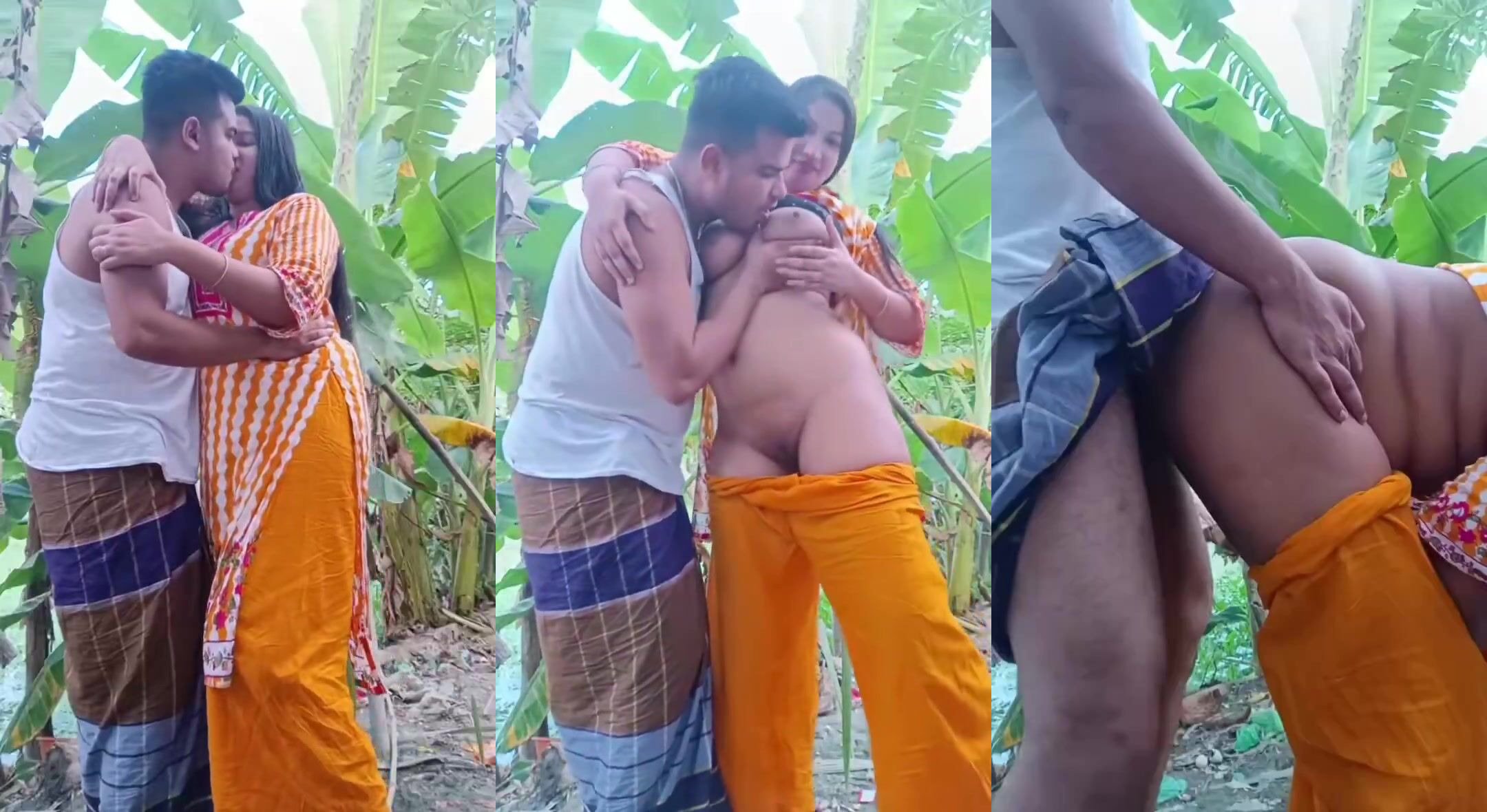 Bengali busty muslim bhabhi boobs sucking and pussy fucking with devar outdoor sex mms