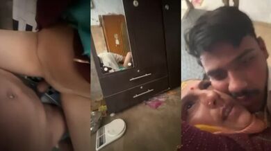 Old Rajasthani mother-in-law fucking with Daughter Husband Real Family Sex
